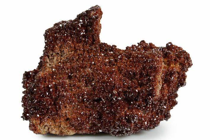 Glittering Ruby Red Vanadinite Crystals on Barite - Morocco #349435